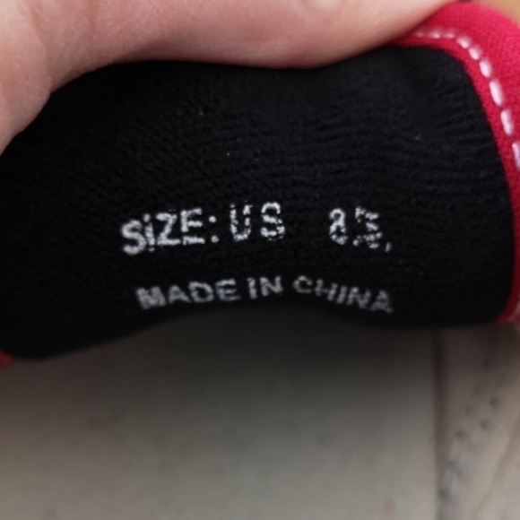 Custom Vans, black and red, size 8.5 - Picture 5 of 5